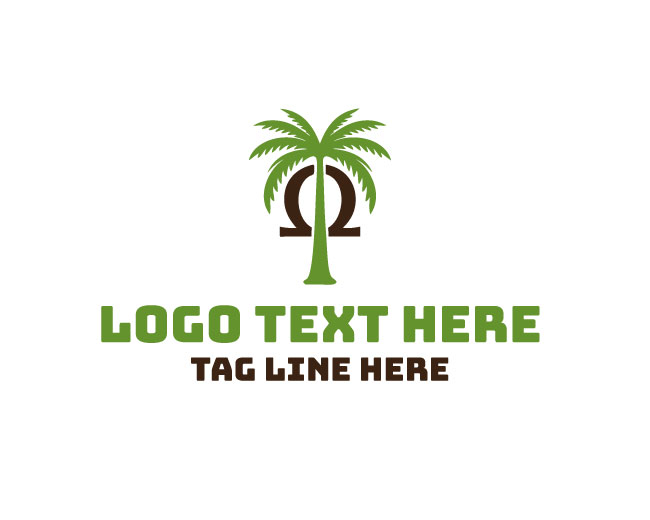 Omega Palm Tree Logo