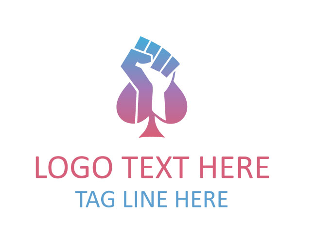 Modern Fist Spade Logo