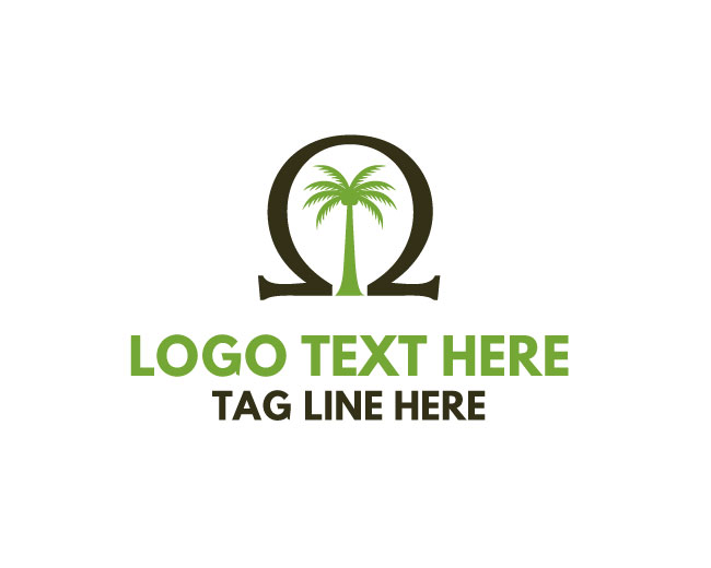 Luxury Omega Palm Logo