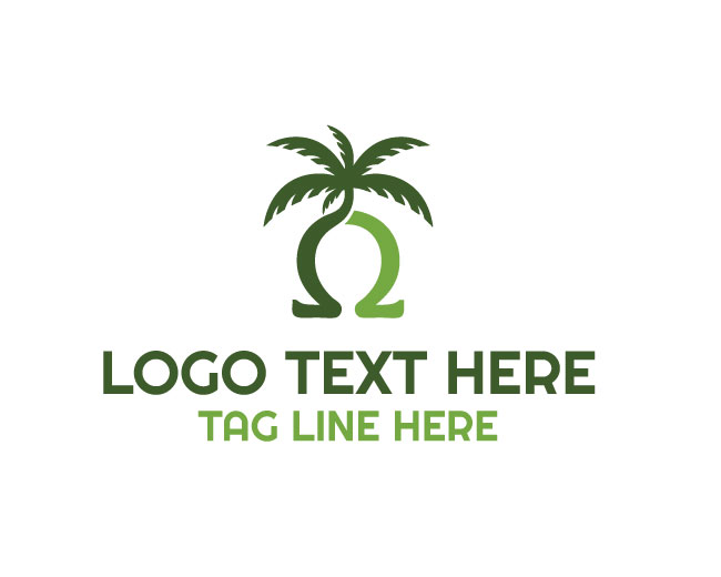 Omega Island Palm Logo