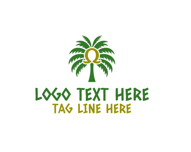 Luxury Omega Palm Logo