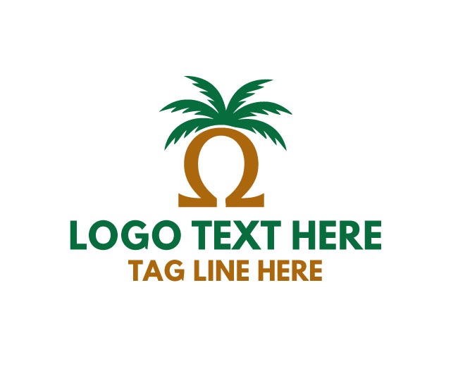 Omega Palm Tree Logo