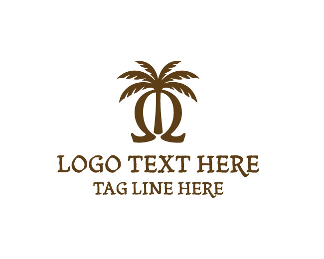 Omega Palm Tree Logo