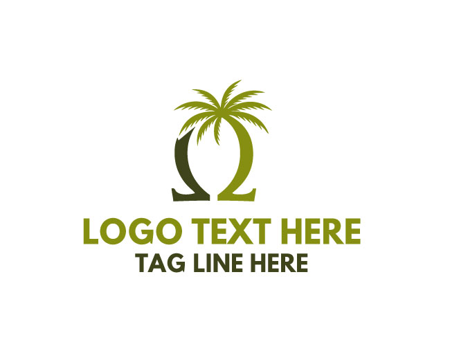 Omega Palm Golden Tree Logo