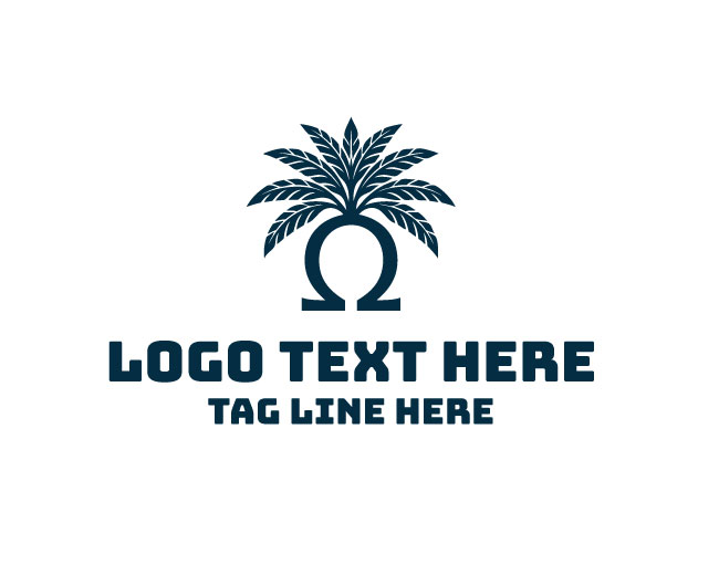 Omega Palm Decorative Logo