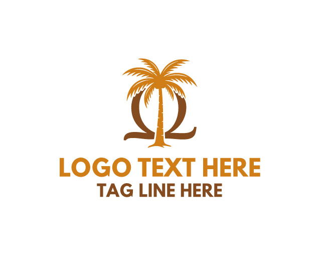 Omega Palm Tree Logo