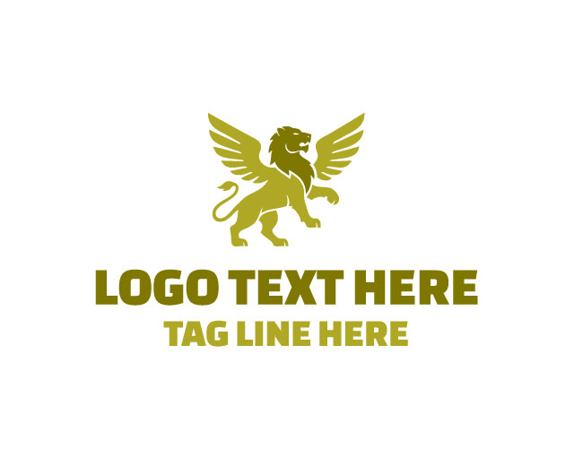 Golden Winged Lion Logo