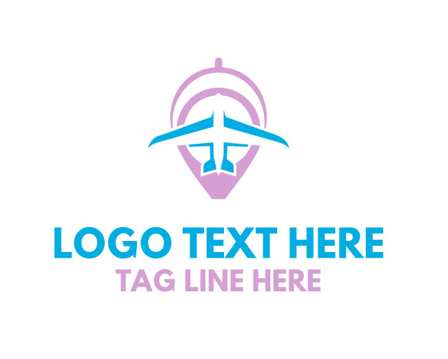 Travel World Plane Logo