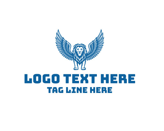 Lion Front Wings Logo