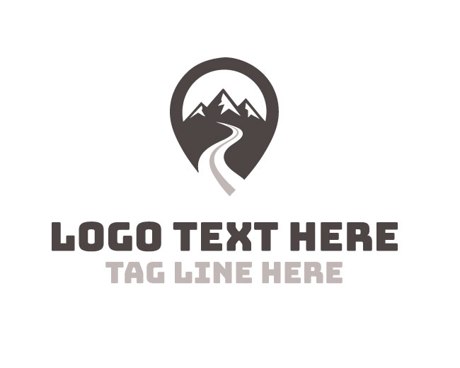 Travel Gray Pin Logo