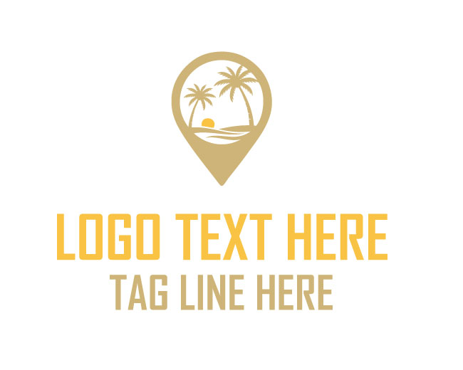 Travel Nature Pin Logo