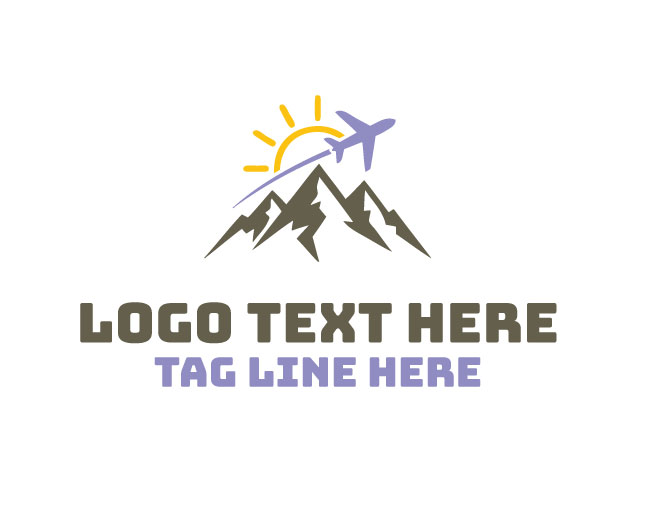  Travel Peak Plane Logo