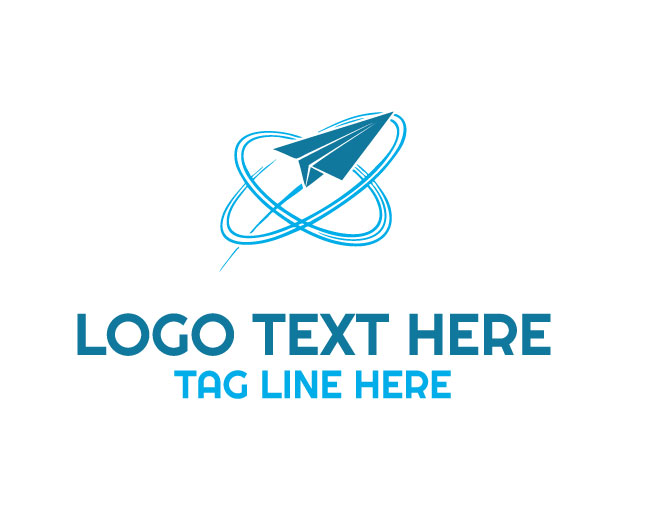 Modern Paper Airplane Logo