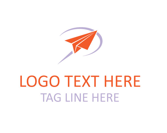 Creative Paper Airplane Logo