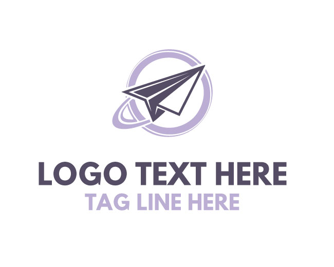 Minimal Paper Airplane Logo