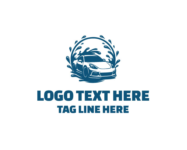 Blue Wave Car Wash Logo