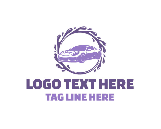 Water Drop Car Wash Logo