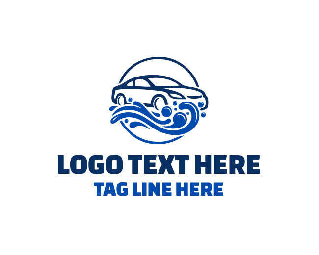 Wave Motion Car Wash Logo