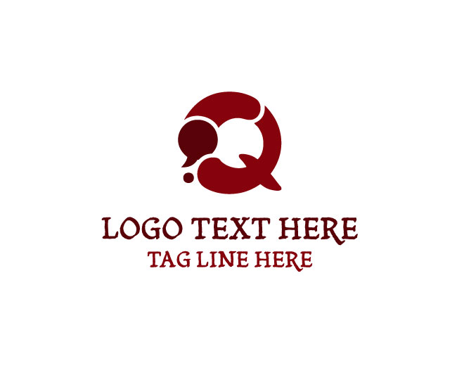 Chat Letter Q Logo