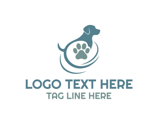 Dog Paw Style Logo