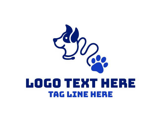 Dog Paw Pathway Logo
