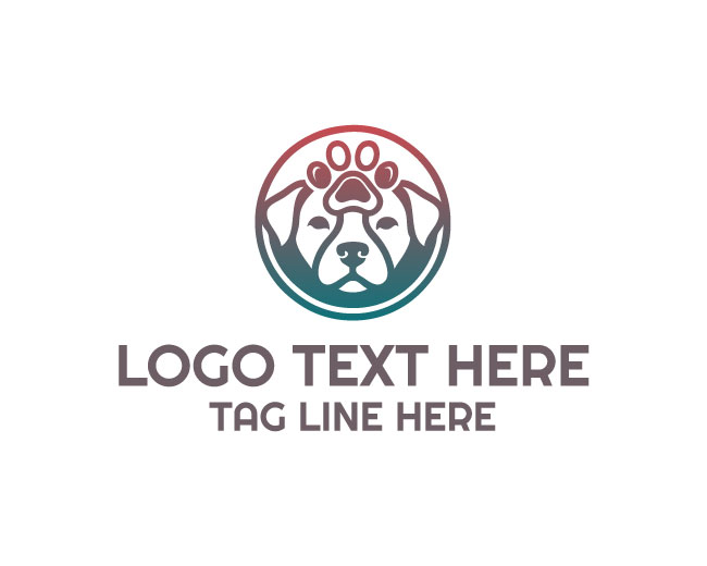 Dog Paw Training Logo