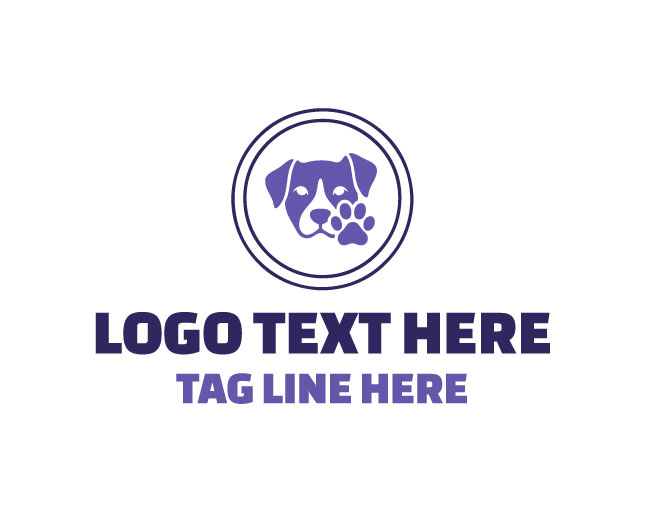 Dog Paw Veterinary Logo