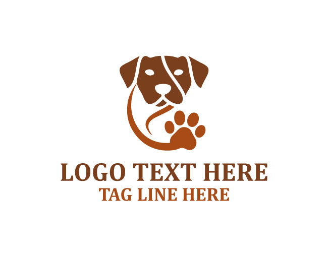Dog Paw Premium Logo