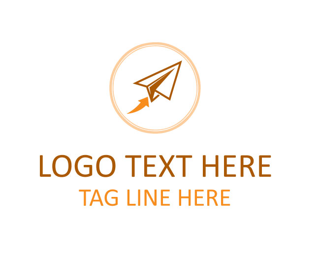 Arrow Paper Airplane Logo