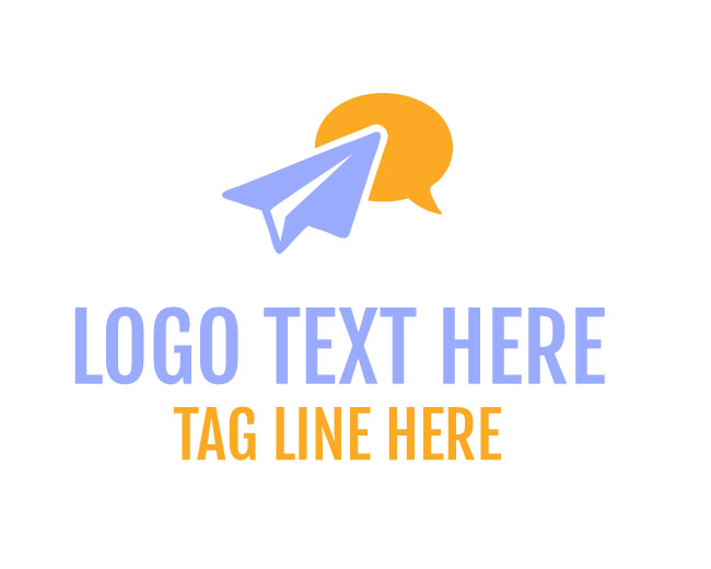 Chat Paper Airplane Logo