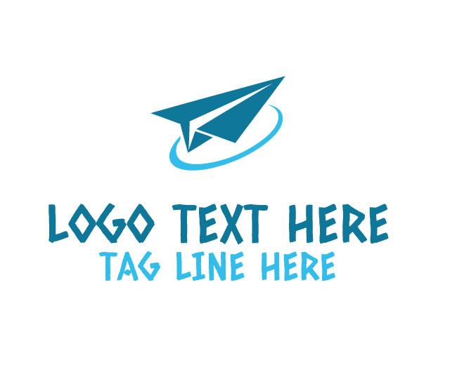 Minimal Paper Airplane Logo