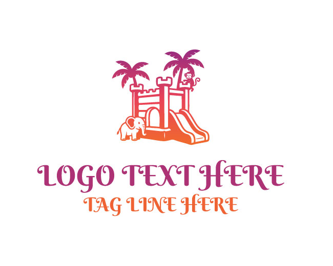  Creative Bouncy Castle Logo