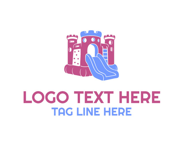 Elegant Bouncy Castle Logo