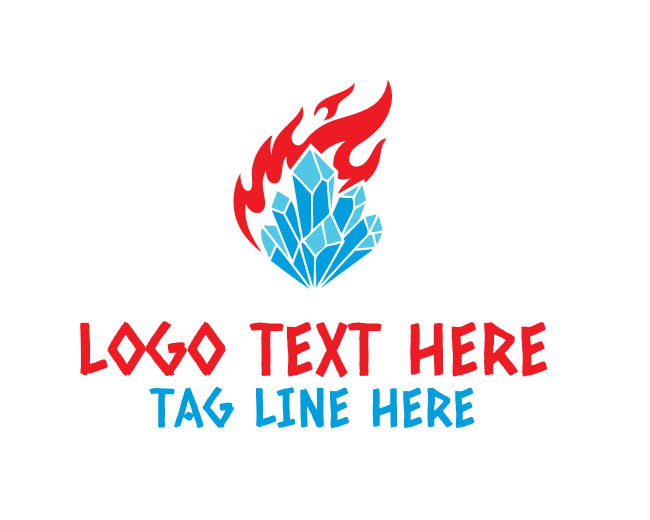 Abstract Ice And Fire Logo