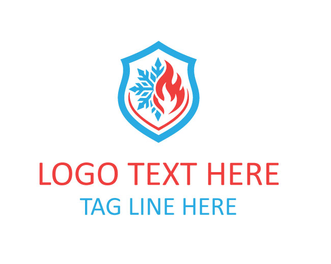  Creative Ice Fire Wave Logo