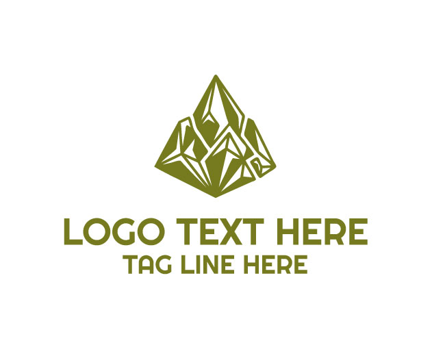 Jewelry Crystal Peak Gem Logo