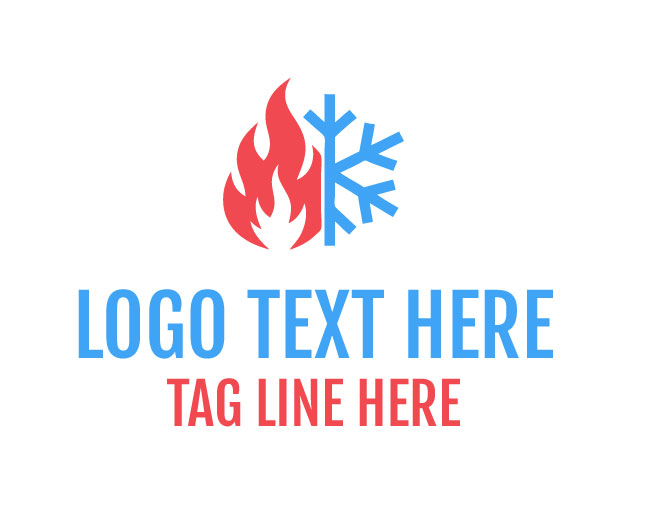 Blue Ice And Red Fire Logo