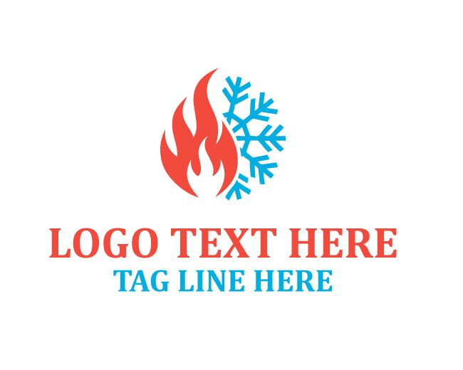 Stylish Ice And Fire Logo