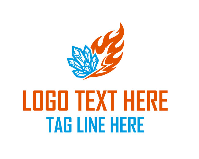 Unique Ice Fire Logo