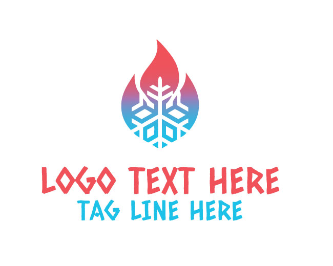 Sleek Ice And Fire Logo