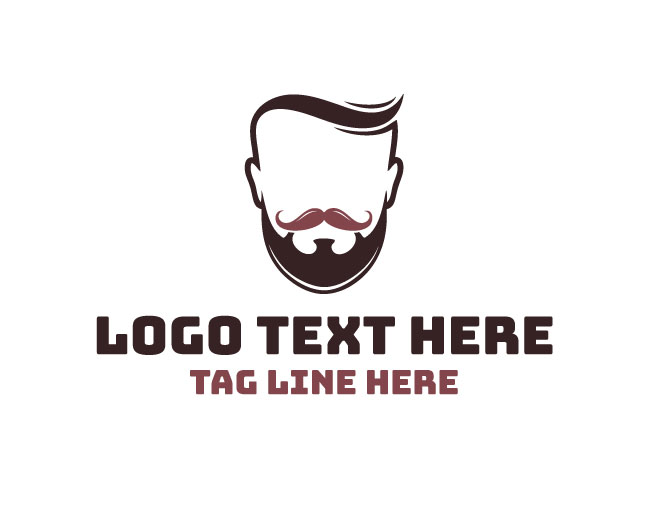  Barber Man Face Logo