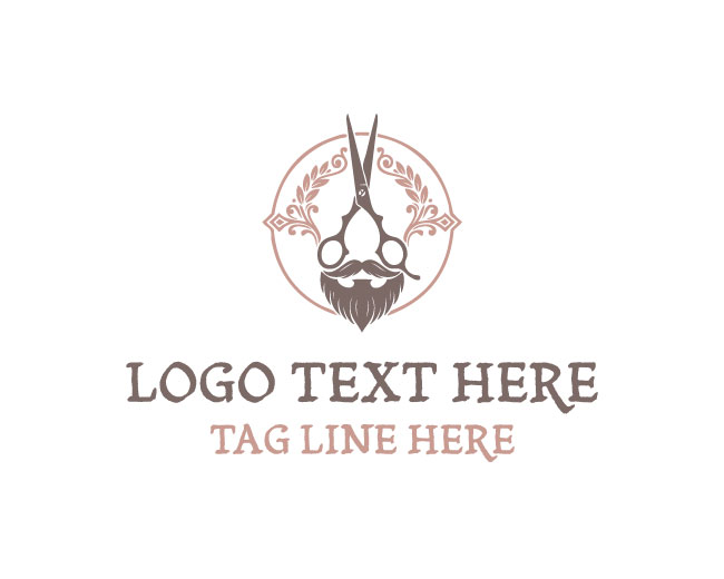  Barber Gentleman Face Logo
