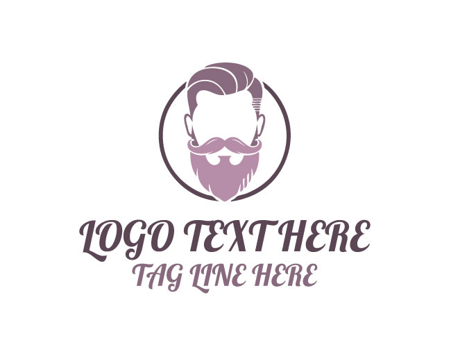Barber Scissors Cut Logo