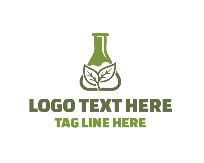 Scientific Nature Beaker Logo