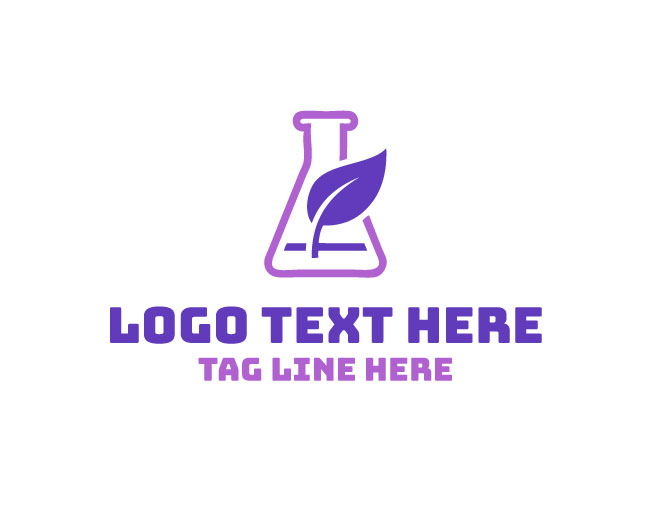 Nature Lab Bio Beaker Logo