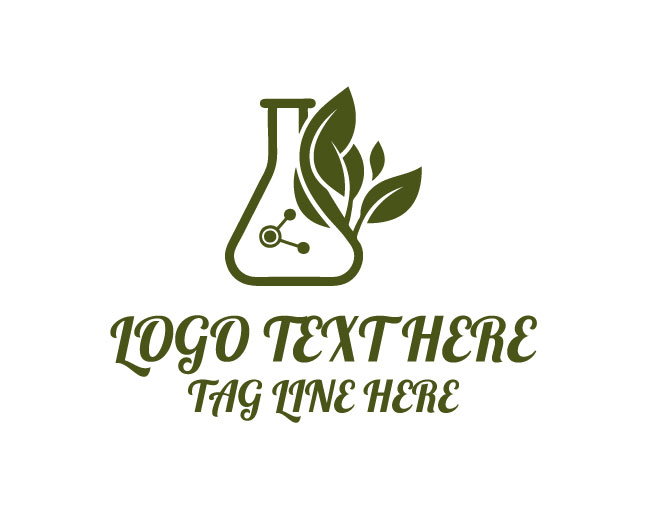 Nature Lab Botanical Beaker Logo