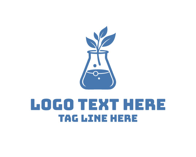 Nature Lab Plant Beaker Logo