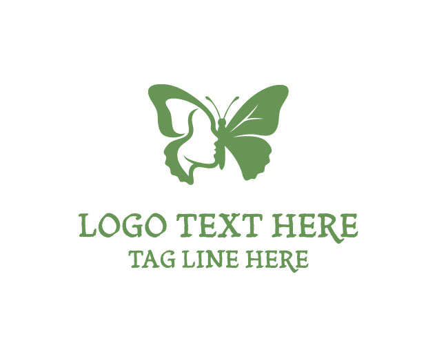 Luxury Lady Butterfly Logo