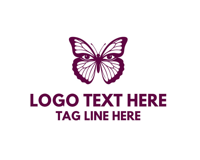 Skincare Lady Butterfly Logo