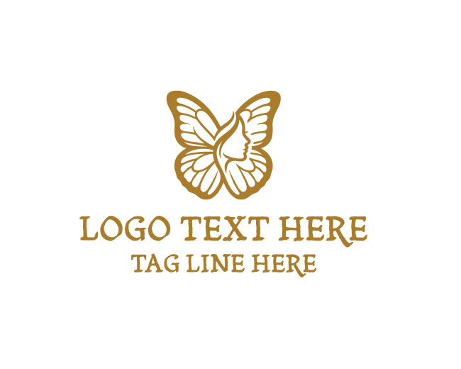 Boutique Lady Butterfly Logo